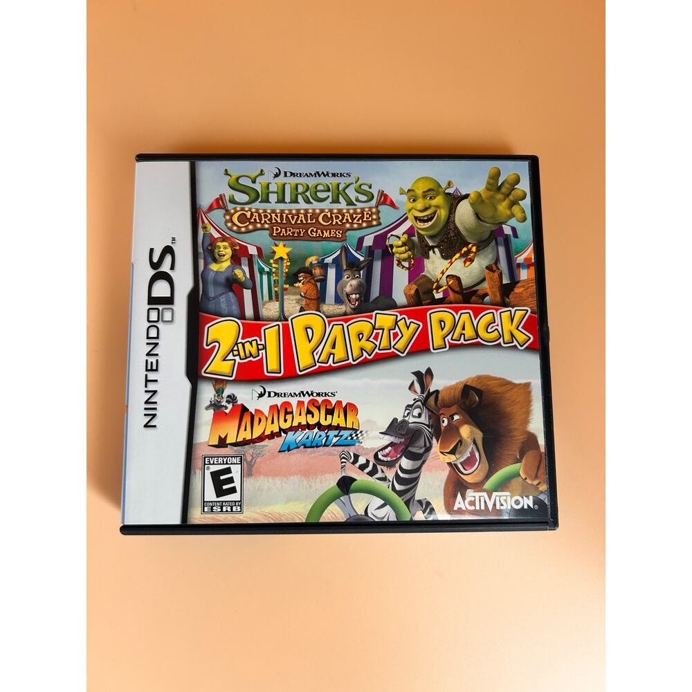 Shrek Carnival Craze Party Games And Madagascar Kartz Nintendo DS Tested